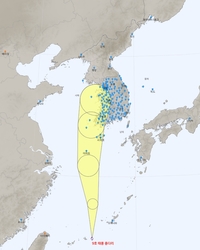 태풍 ‘종다리’ 북상 中…20일 제주 최대 100㎜ 비 예상