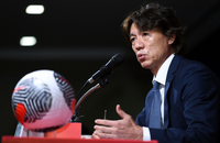 [포토] 홍명보 감독 ‘월드컵 진출 쉽지는 않다’