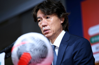 [포토] 홍명보 감독 ‘주장은 손흥민 그대로’
