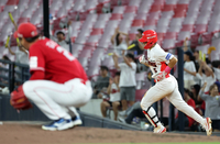 주저앉은 김광현…KIA 김도영, 동점 2점 홈런 폭발