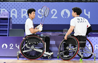‘일본 36분 만에 제압’ 유수영-정재군, 배드민턴 남자복식 결승行…만리장성 넘고 ‘金’ 품는다 [파리2024]