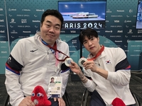 ‘형’ 박성주, 14살 어린 ‘파트너’에게…“장영진 단식, 가장 큰 목소리로 응원해야죠” [파리2024]