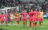 [포토]96위 상대로 무승부 거둔 한국 축구