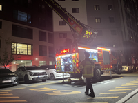 홍천소방서, 아파트 ‘야간 특별 소방통로 확보’ 훈련