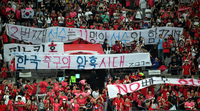 거꾸로 내건 응원현수막→“정몽규 나가!”, KFA 향한 싸늘한 민심 그대로 [SS현장]