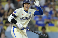 ‘아~ 첫타석 파울홈런, 6회엔 펜스앞에서!’ 오타니 46HR 불발…LAD는 7-2 승리