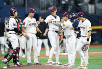 [포토]두산 잡고 3연패 탈출한 키움