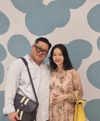 둘째 임신 이정현, 만삭에 더 우아해진 미모