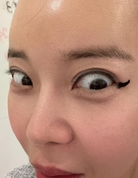 “이런 아이라인은 처음” 백지영, 7세 딸 메이크업 솜씨에 폭소