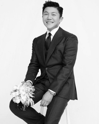 새신랑 조세호, 부케 들고 CG같은 수트핏