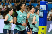 여전한 실바 슈퍼 파워+와일러 만점 ‘데뷔전’ 지난시즌 못 누린 아쿼 효과 확인…GS칼텍스, 강소휘 공백 잘 채웠다[SS현장]