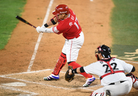 [포토] 9회 삼진 당하는 추신수