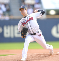 [포토] WC 2차전에서 역투하는 최승용