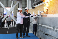 ‘K-유리 세계화의 불꽃을 심다!’ 인니 바탕공장 화입식…정몽익 회장 “KCC글라스 혁신 기술력의 이정표”