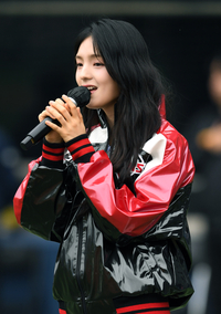 [포토]규빈, 준플레이오프 2차전 애국가