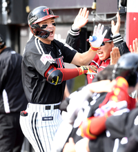 [포토]솔로 홈런에 기뻐하는 LG 박해민