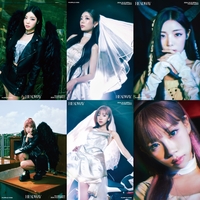 퍼플키스, 신보 콘셉트 사진 공개…웨딩드레스·검은 뿔 소품