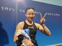 女배영 간판 이은지, 200m 한국 신기록 작성 ‘2분8초81’ [전국체전]