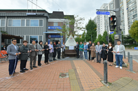 속초시 노학동, 빛의 장소-삼족오(三足烏) 제막식 개최