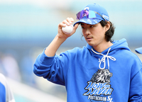 [포토]PO 2차전 준비하는 삼성 구자욱