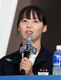 [포토]시즌 각오 밝히는 GS칼텍스 유서연