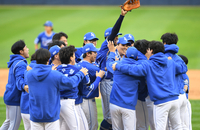 [포토] 삼성, LG 꺾고 한국시리즈 진출