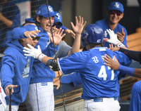[포토] 강민호 홈런, 환호하는 박진만감독-구자욱