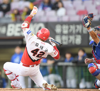 [포토] 김태군 ‘깜짝이야’