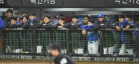[포토] 삼성 선수들 ‘1-2차전 모두 내줬다’