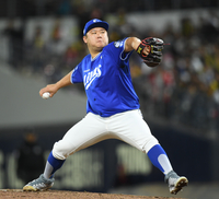 [포토] 1차전에 이어 2차전 마운드에 오른 이승현(우완)