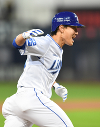 [포토]삼성 이성규, KS 3차전 선제 솔로 홈런