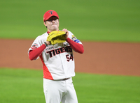 [포토] 양현종 ‘1회부터 홈런을 맞다니’