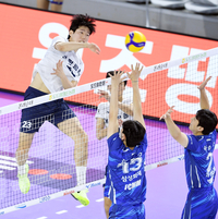 [포토]대한항공 김민재의 속공