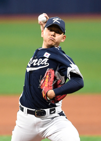 [포토]소형준, 쿠바오의 2차 평가전 등판