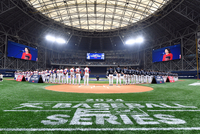 [포토]고척스카이돔에서 평가전 치르는 대한민국-쿠바