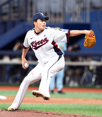 [포토]평가전 등판한 임찬규