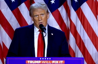 트럼프, 승리 선언 “47대 대통령 당선 영광”…일론머스크 언급