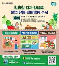경기도, 김치·양념류 불법 유통 여부 360곳 집중수사