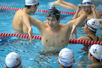 CJ그룹, 황선우·김우민와 수영 꿈나무 후원…‘Locker Room with TEAMCJ’ 성료