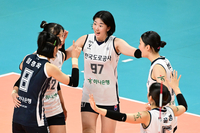 강소휘 27득점 폭발, 한국도로공사 1R 마지막 경기서 GS칼텍스 잡고 첫 승리