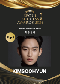 배우 김수현·비비업(vvup), 서울석세스대상 네티즌 투표 압도적 1위... 문화 부문 수상자 관심