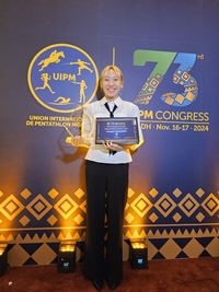 ‘올해의 여자선수상 포함 3관왕!’ 근대5종 성승민, 또 역사 썼다…“더 열심히 하라고 주신 상”