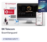 SKT, AI 보안기술로 ‘CES 2025 ‘최고 혁신상’…‘스캠뱅가드’ 기술력 인정