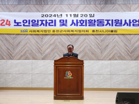 홍천군의회 박영록 의장, 남면 노인일자리 및 사회활동지원사업 참여자 문화활동 참석