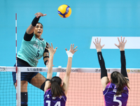 [포토]힘차게 공격하는 GS칼텍스 실바