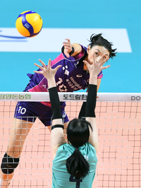 [포토]흥국생명 김연경의 백어택