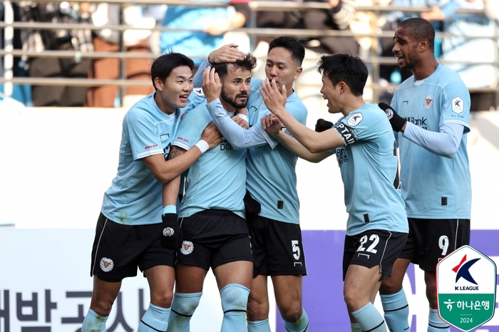 1차전 4실점 ‘충격’ 극복…대구, 홈에서 아산 3-1로 제압하고 K리그 1 ‘잔류’[현장리뷰]