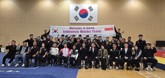 한국 우슈, 가파른 성장세 인도네시아 대표팀과 합동훈련