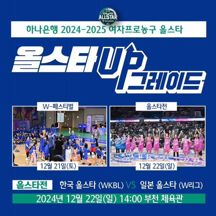 ‘올스타 UP그레이드’ WKBL 올스타 페스티벌, 한일전 포함 주요 일정 공개