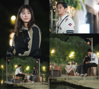 첫 키스 연못가에서…주지훈 정유미, 어깨 기대고 스킨십 ‘두근두근 설렘 폭발’ (외나무다리)